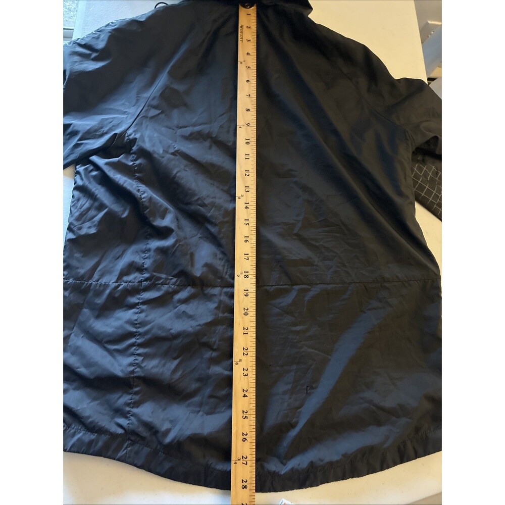 Nike Air Jacket Windbreaker Black Zip Up Woven Tech Utility Hoodie Mesh Lined M - Picture 16 of 16